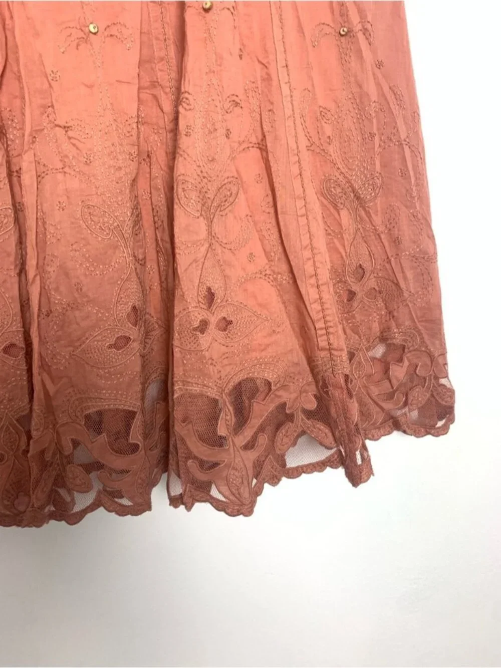 Elie Tahari Embroidered Skirt